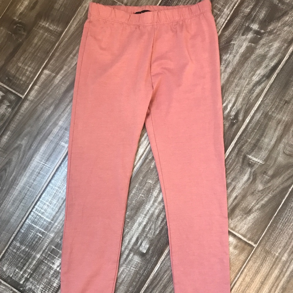 LEE Girls Rose Gold Leggings Dusty Rose Size 7 NEW